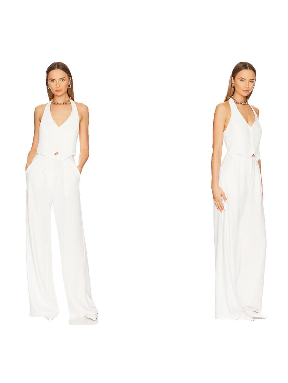 Amanda Uprichard Isadore Jumpsuit in Ivory size XS  $277msrp